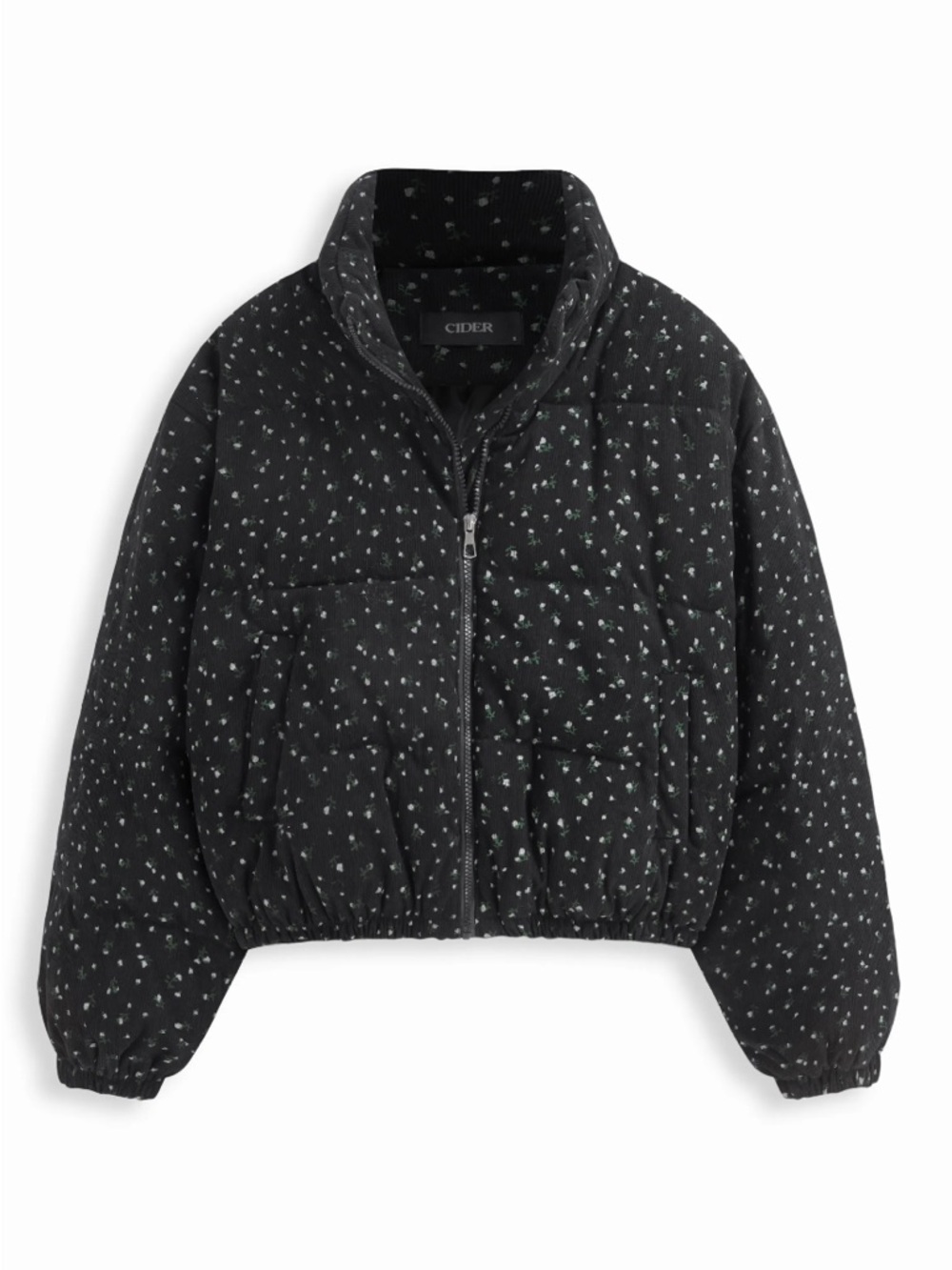 NWT Corduroy Floral Puffer - Picture 6 of 10